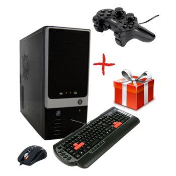 Настолен компютър PC "Муза" +подарък игра & gamepad HAMA, дву-ядрен Phenom II X2 3.2GHz, 6GB DDR3 RAM, 1000GB HDD, DVDRW, GeForce GT 440 1GB DDR3 (HDMI & DVI), геймърска клавиатура & мишка A4Tech, 2г. гаранция | JAR Computers PC "Муза" +подарък игра & gamepad HAMA