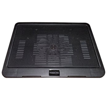 Охлаждаща поставка за лаптоп SBOX CP-19, универсална поставка за всички лаптопи до 330x250x24mm, 1000 rpm, 140x140x15mm вентилатор, черна image