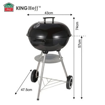 барбекю kinghoff kh 2033 черно