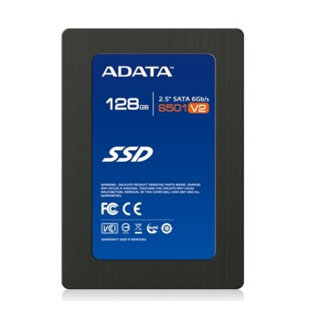 Памет 128GB, A-Data S501, SolidStateDisk SATA 6Gb/s, 2.5" (6.35 cm) | JAR Computers 128GB A-Data S501
