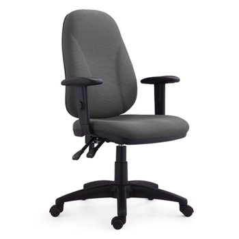 Работен стол RFG Bristol (ON4010120297), дамаска, регулируеми подлакътници, 130 кг. максимално натоварване, сив | JAR Computers RFG ON4010120297