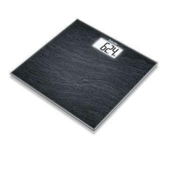 Електронен кантар Beurer GS 203 Slate, автоматично вкл./икл., LCD дисплей, натоварване до 150 кг, възможност за избор на мерни единици (kg/lb/st) | JAR Computers Beurer GS 203 Slate
