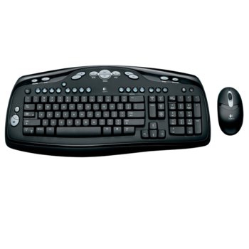 Logitech LX300 Cordless Desktop +mouse, Black