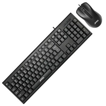 Комплект клавиатура и мишка Jedel G17, 104 клавиша, USB, черни image