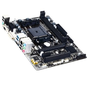 Дънна платка Gigabyte GA-F2A68HM-HD2, AMD A68H, FM2+, DDR3 2400(OC), PCI-E (HDMI&DVI), SB7.1, Lan1000, 4x SATA3 6Gb/s RAID,0,1,10, 2 x USB 3.0, mATX | JAR Computers Gigabyte GA-F2A68HM-HD2