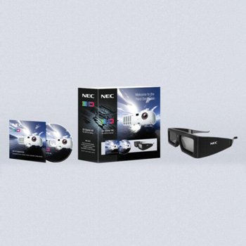 NEC 3D Starter Kit - 3D очила & софтуер