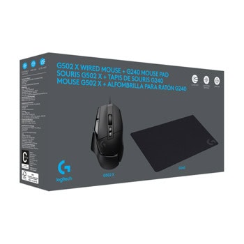 Logitech G502 X + Mouse Pad Black 991-000489 | JAR Computers Logitech G502 X + Mouse Pad Black 991-000489