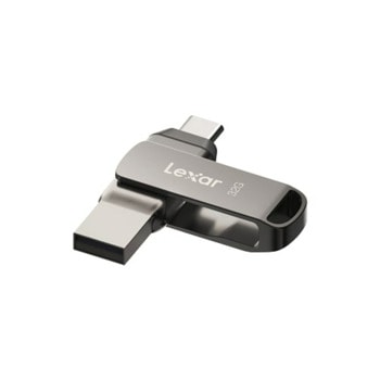 Памет 32GB USB Flash Drive, Lexar JumpDrive D400, USB 3.1 Type-C/USB-A, сива | JAR Computers Lexar JumpDrive D400 32GB