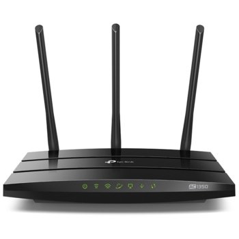Рутер TP-LINK Archer C59, двулентов, 450Mbps(2.4GHz)/867Mbps(5GHz), Wireless AC, 4 x LAN100, 1 x WAN100, 1 x USB 2.0, 3 x външни антени | JAR Computers Безжичен рутер TP-LINK Archer C59