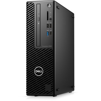 Настолен компютър Dell Precision 3460 SFF (N006P3460SFFEMEA_VP), дванадесетядрен Alder Lake Intel Core i7-12700 1.6/4.9 GHz, 16GB DDR4, 512GB SSD, 1x USB 3.2 Gen 2x2 Type-C, Windows 11 Pro | JAR Computers Dell Precision 3460 SFF