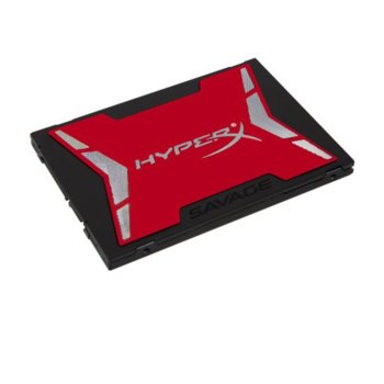 Памет SSD 480GB HyperX Savage (SHSS37A/480G), SATA 6Gb/s, 2.5" (6.35 cm), скорост на четене 560MB/s, скорост на запис 530MB/s | JAR Computers SSD 480GB HyperX Savage SATA SHSS37A/480G