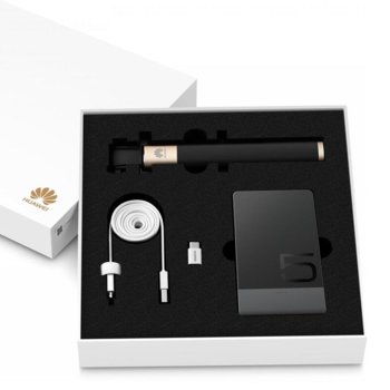 Комплект Huawei Gift Box, външна батерия AP006L, селфи стик AF11, кабел AP50 от USB A(м) към micro USB A(м), адаптер USB C(м) към micro USB Type A(ж) | JAR Computers Huawei Gift Box 6901443147199