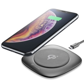 Безжично зарядно Cellularline Easy, от USB Micro B(ж) към безжично зареждане, черно | JAR Computers Cellularline Easy IT6850