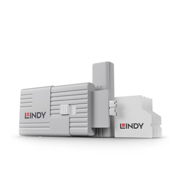 Блокери Lindy 40478, за заключваща система SD Port, 1 ключ, 4 портa | JAR Computers SD Port Blocker LNY-40478