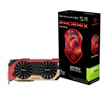 Видео карта Nvidia GTX 1070 Ti, 8GB, Gainward GTX 1070 Ti Phoenix, GDDR5, 256-bit, DisplayPort, HDMI, DVI | JAR Computers GAINWARD GTX1070TI PHX 8G