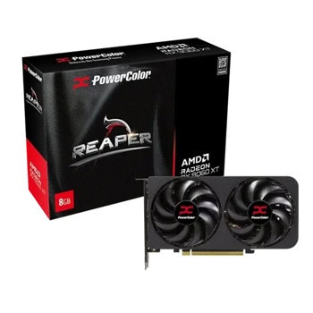 Видео карта AMD Radeon RX 9060 XT, 8GB, PowerColor Reaper, PCI-E 5.0, GDDR6, 128-bit, DisplayPort, HDMI | JAR Computers Видео карта PowerColor RX 9060 XT 8GB