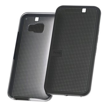 Калъф за за HTC One (M9), Поликарбонатов протектор, пластмаса, HTC Case Dot Flip HC M232, черен | JAR Computers HTC Case Dot Flip View II HC M232 for HTC One M9