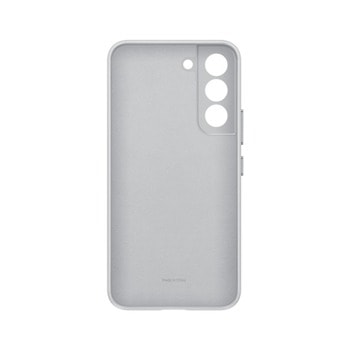 Samsung S22 G901 Leather Cover Light Gray