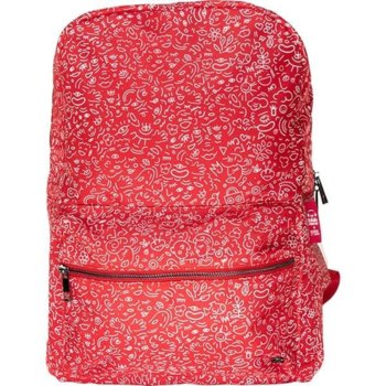 Раница за лаптоп HAMA HaHaHa Feel (185672), до 15.6" (39.62 cm), водоотблъскващ материал, вграден USB порт, червена | JAR Computers HAMA HaHaHa Feel 185672
