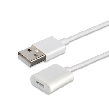 Кабел 4smarts, от USB A(м) към Lightning(ж), 1m, бял, за зареждане на Apple Pencil (1st Gen) | JAR Computers Зареждащ кабел 4smarts Apple Pencil 4S460011