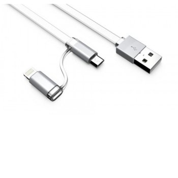 LDNIO LC84 USB A(м) към Micro USB и Lightning, 1m