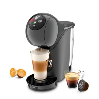 Кафемашина на капсули Krups Dolce Gusto Genio S KP243B10 + 5 кутии капсули Dolce Gusto Espresso Buondi, 1500W, 15bar, 0.8 л. обем на резервоара за вода, сива | JAR Computers Krups Dolce Gusto Genio S KP243B10