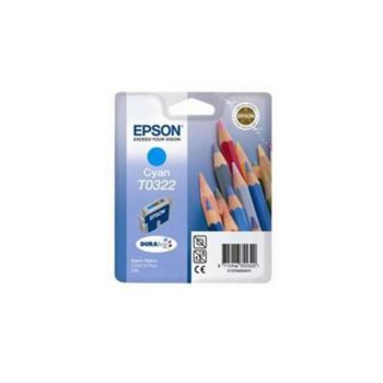 Касета ЗА EPSON STYLUS C 70/C80 - Cyan - P№ T0322 | JAR Computers Касета ЗА EPSON STYLUS C 70/C80 - Cyan - P№ T 0322