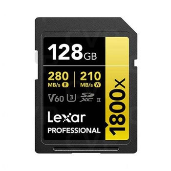 Карта памет 128GB SDXC, Lexar Professional 1800x, UHS-II, U3 V60, скорост на четене до 280MB/s, скорост на запис до 210MB/s | JAR Computers Lexar LSD1800128G-BNNNG