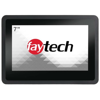 Индустриален Монитор Faytech 1010502304 FT07TMCAPOB, 7"(17.78 cm), WSVGA, LED Capacitive multi touch screen, VGA, HDMI, DisplayPort | JAR Computers Faytech 1010502304 FT07TMCAPOB