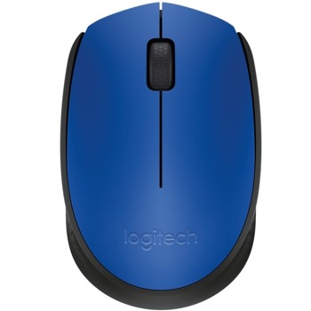 Мишка Logitech M171, оптична (1000 dpi), безжична, до 10м обхват, USB, синя image