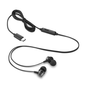Слушалки Lenovo 4XD1J77351, USB-C, микрофон, черни | JAR Computers Слушалки Lenovo 4XD1J77351