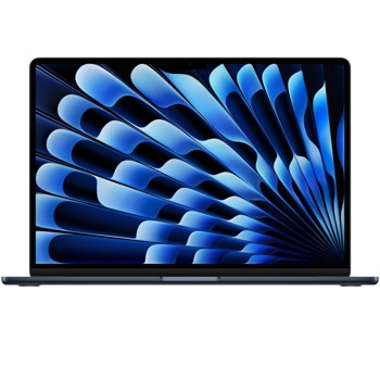 Лаптоп Apple MacBook Air 15.3 M3 (MXD43ZE/A)(Midnight), осемядрен Apple M3 4.05GHz, 15.3" (38.86cm) Liquid Retina IPS Display, 16GB LPDDR5, 512GB SSD, 2x Thunderbolt 4, macOS, десетядрен М3 GPU, Intl. KBD | JAR Computers Apple MacBook Air 15.3 M3 16/512GB MXD43ZE/A