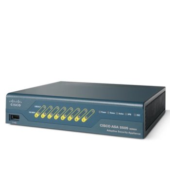 Firewall Cisco ASA 5505 with SW UL Users 8 prt DES