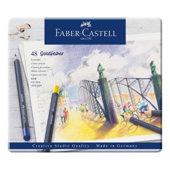 Цветен молив Faber-Castell Goldfaber 48 цвята