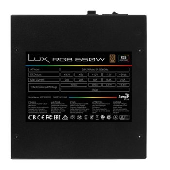 AeroCool LUX RGB 650W Bronze ACPB-LX65AEC.11
