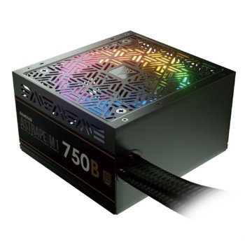 Захранване Gamdias ASTRAPE M1-750W, 750W, Active PFC, 80 Plus, 120mm вентилатор, RGB подсветка | JAR Computers Gamdias ASTRAPE M1-750W