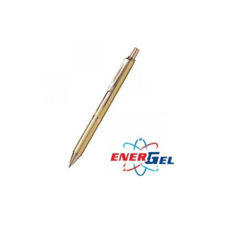 Автоматичен ролер Pentel BL407, черен цвят на писане, дебелина на линията 0.7 mm, гел, златист | JAR Computers Pentel BL407