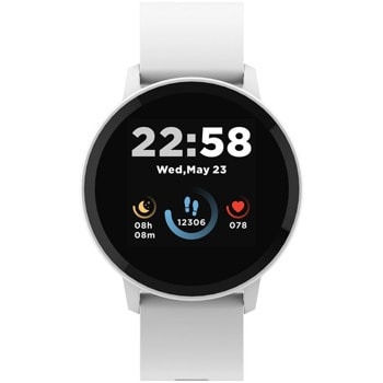 Смарт часовник Canyon CNS-SW63SW, 1.3"(3.30 cm) TFT дисплей, до 4 дни време на работа, Bluetooth 5.0, IP68, съвместим с Android 6.0+, iOS 12.0+, бял | JAR Computers Canyon CNS-SW63SW