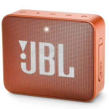 Тонколона JBL GO 2, 1.0, 3W RMS, 3.5mm jack/Bluetooth, оранжева, до 5 часа работа, IPX7 | JAR Computers JBL GO 2 Оранжев JBLGO2ORG