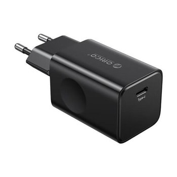 Зарядно устройство Orico PT30-C-EU-BK, от контакт към USB-C (ж), 5V/9V/-3A/ 12V/2.5A / 15V/2A / 20V/1.5A / 30W | JAR Computers Orico PT30-C-EU-BK