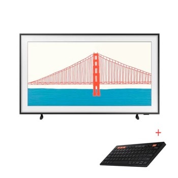Телевизор Samsung 55LS03 The Frame (QE55LS03AAUXXH) в комплект с клавиатура Samsung Smart Keyboard Trio 500 Black, 55" (139.7 cm), 4K/UHD QLED Smart TV, HDR, DVB-T2/C/S2, LAN, Wi-Fi, Bluetooth, 4x HDMI, 2x USB | JAR Computers Samsung QE55LS03AAUXXH_EJ-B3400UBEGEU