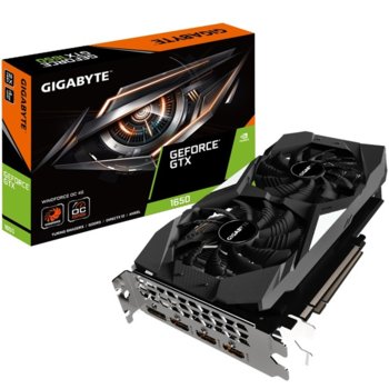 Видео карта nVidia GeForce GTX1650, 4GB, Gigabyte GTX 1650 Windforce OC Edition, PCI-E 3.0, GDDR5, 128Bit, DP, HDMI | JAR Computers Gigabyte GTX 1650 Windforce OC Edition