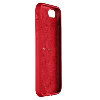 Калъф за Apple iPhone 7/8, силикон и велур, Cellular Line Sensation, червен | JAR Computers Луксозен калъф Sensation за iPhone 7/8 Red