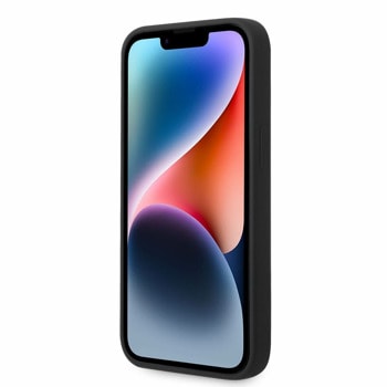 Liquid Silicone Ikonik NFT за iPhone 14 черен