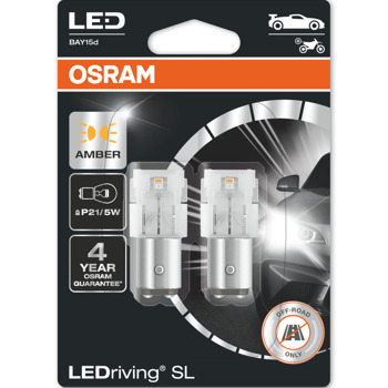 Автомобилна крушка Osram 7528DYP, 1.3W, 55lm, P21/5W, BAY15d, LED, 2 броя в опаковка | JAR Computers Osram 7528DYP 1.3W 55lm 7528DYP
