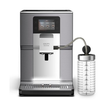 Кафеавтомат Krups EA875E10, 1450W, 15 bar, 3 l. обем на резервоара за вода, дюза за пара, 3 температурни настройки, Thermoblock система, сив | JAR Computers Krups EA875E10