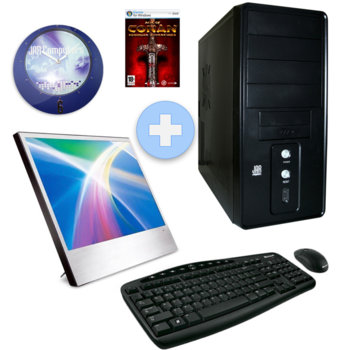 Настолен компютър PC "Баланс 2" & 19" (~48 cm) MAG MD1-19AW +Подарък игра & часовник, AMD Athlon II™ X2 2.8GHz, 2GB RAM, 500GB HDD, DVDRW, ATi HD4350 512MB (DVI), SB5.1, безжична клавиатура и мишка Microsoft, 2г. гаранция | JAR Computers PC "Баланс 2" & 19" (~48 cm) MAG MD1-19AW +Подар…