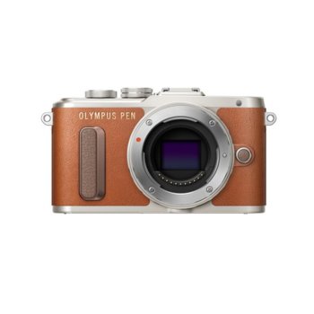 Olympus PEN E-PL8 (кафяв) + 2x обектив