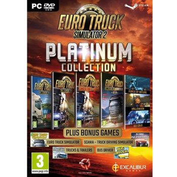 Игра Euro Truck Simulator 2 - Platinum Collection, за PC | JAR Computers Euro Truck Simulator 2 - Platinum Collection (PC)
