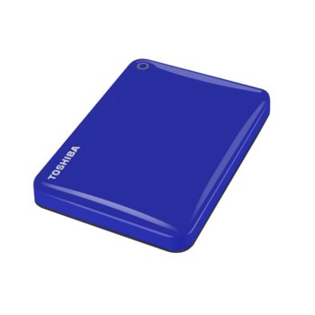 Твърд диск 1TB Toshiba Canvio Connect II (син) + подарък USB мини хъб TRUST Barra, 4 Port USB, външен, 2.5" (6.35 cm), USB3.0 | JAR Computers 1TB Toshiba Canvio Connect II Blue + Trust Barra